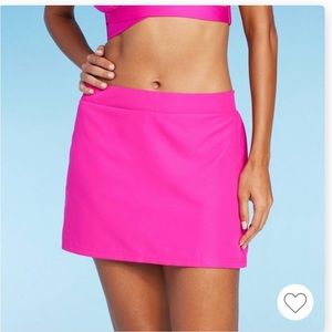 Kona Sol Swim Skirt, NWT, Size Medium, Hot Pink